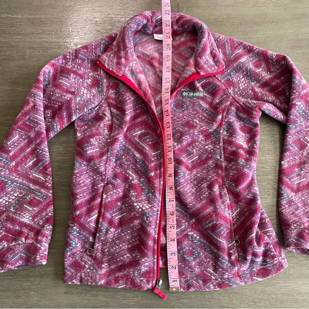 Columbia Purple Printed Soft Full Zip Jacket